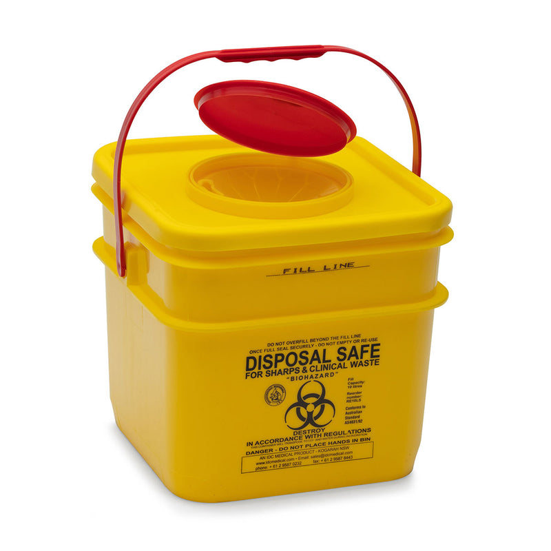 Sharps Disposal Bin 10 Litre
