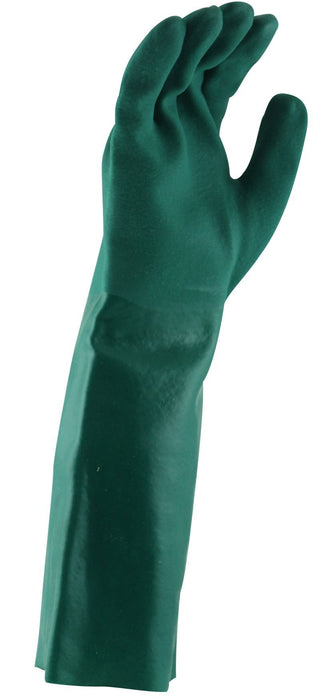 Maxisafe Green Double-Dipped PVC Gauntlet - 45cm