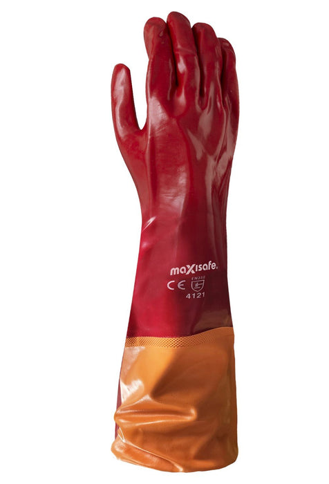 Maxisafe Red PVC 60cm Gauntlet