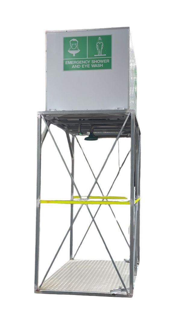 Self-Contained Gravity Fed Portable Safety Shower & Eyewash Station 1500L
