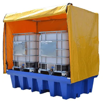 PVC Cover & Galv Frame For 2 X 1000L Bund *Bund Not Included