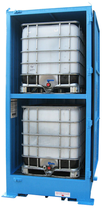 Single Depth Corrosive Substance Store - 2 IBC - Vertical