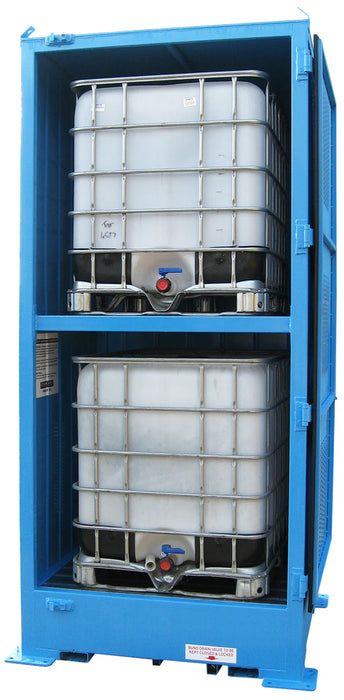 Single Depth Flammable Liquids Store - 2 IBC - Vertical