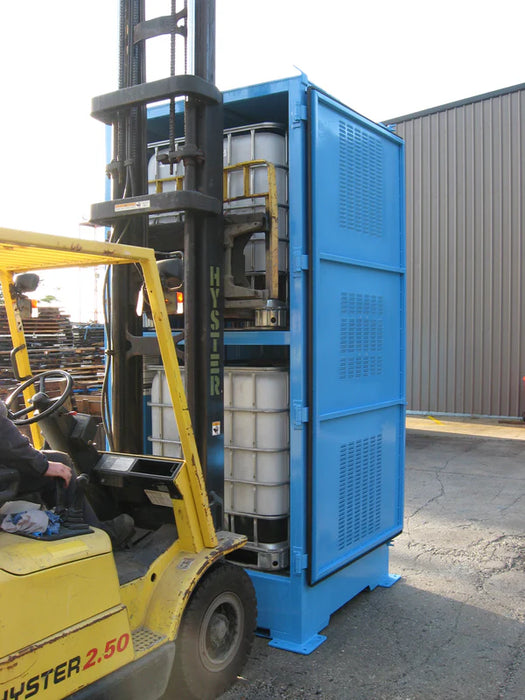 Single Depth Flammable Liquids Store - 2 IBC - Vertical