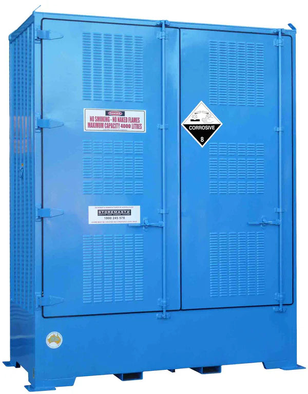 Single Depth Corrosive Substance Store - 4 IBC