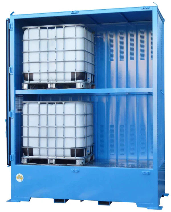 Single Depth Flammable Liquids Store - 4 IBC — Spilldoc Australia