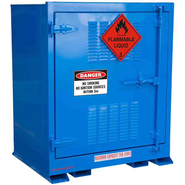 Small Flammable Cup 250L - Small Outdoor Flammable Liquid Store — Spilldoc Australia