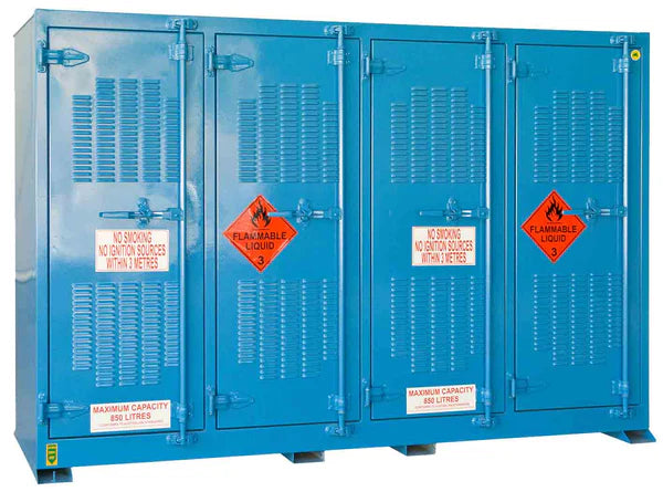 Small Flammable Cup 850L - Small Outdoor Flammable Liquid Store — Spilldoc Australia