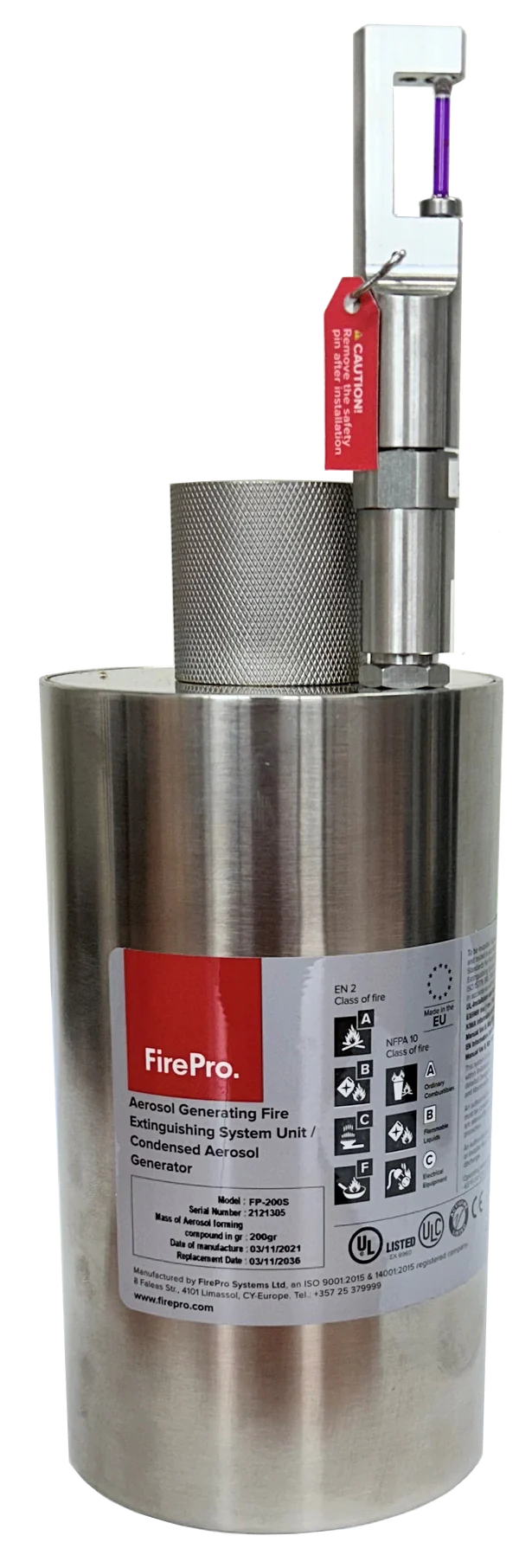 Dangerous Goods Fire Suppression System - BTA - Non-Monitored - Medium
