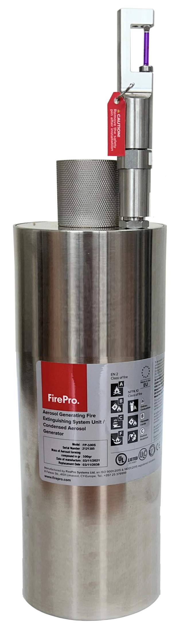 Dangerous Goods Fire Suppression System - BTA - Non-Monitored - Large