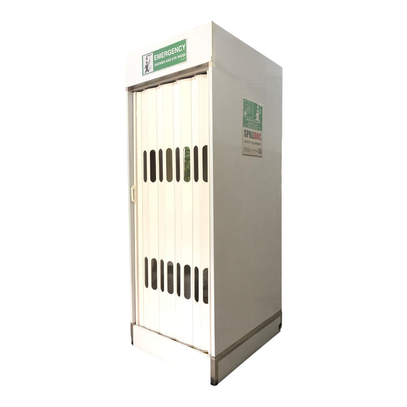 SPILLDOC ENCLOSED BOOTH SAFETY SHOWER & EYEWASH STATION SDEBR1SE304