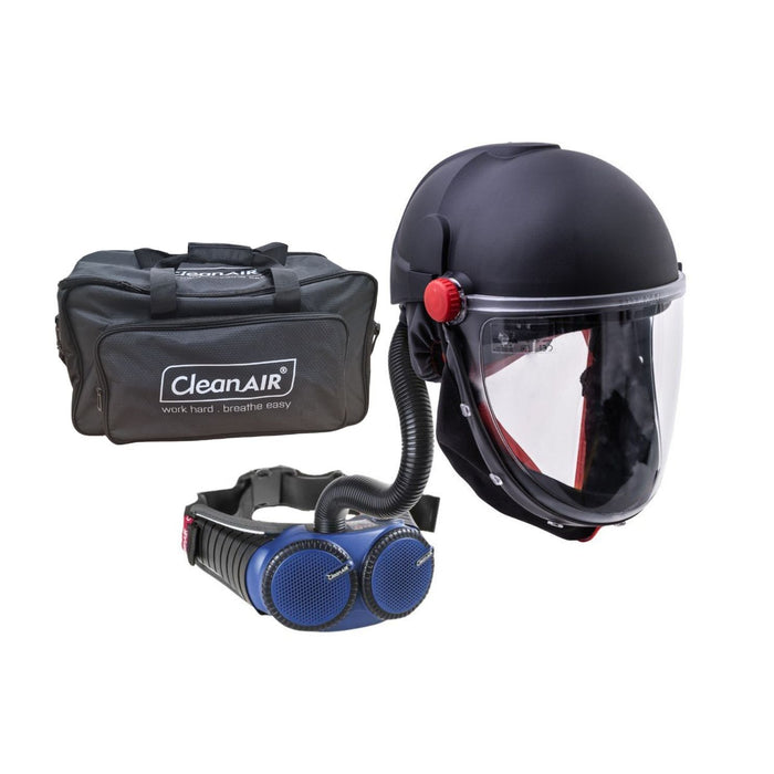 CleanAIR Helmet with flip-up visor with AerGo PAPR