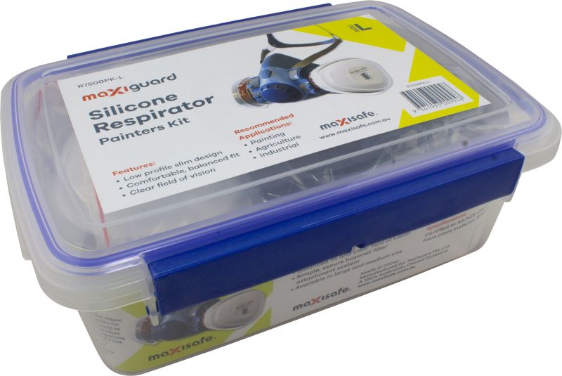 MaxiGuard Half Mask Silicone Painters Kit