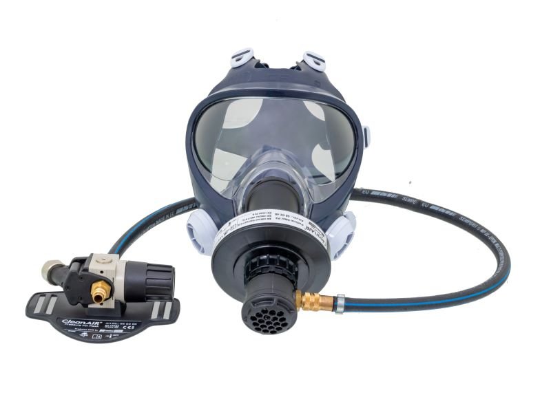 CleanAir Full Face Mask with Belt Mounted Regulator — Spilldoc Australia