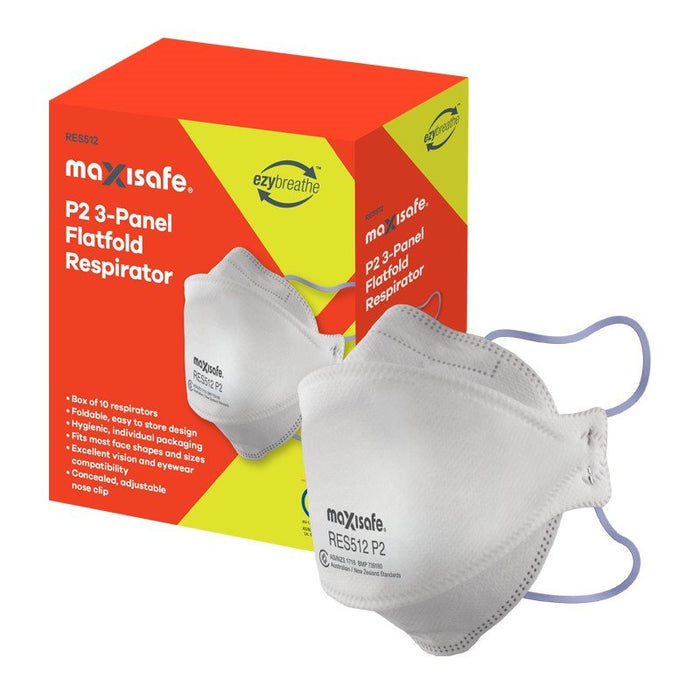 P2 3-Panel Flat fold Respirator, box 20