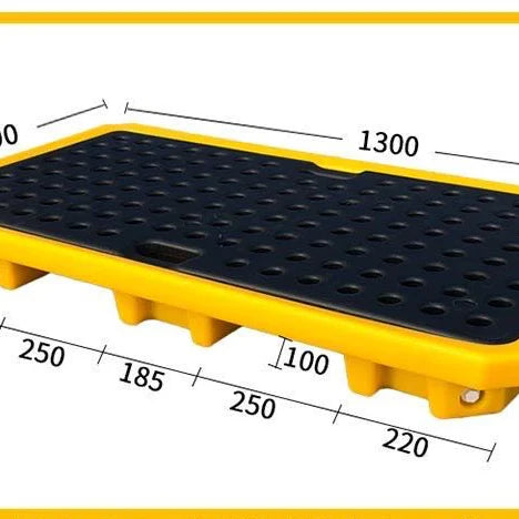 Spilldoc® Low Profile 2 Drum Spill Pallet with Drain Plug SD002L