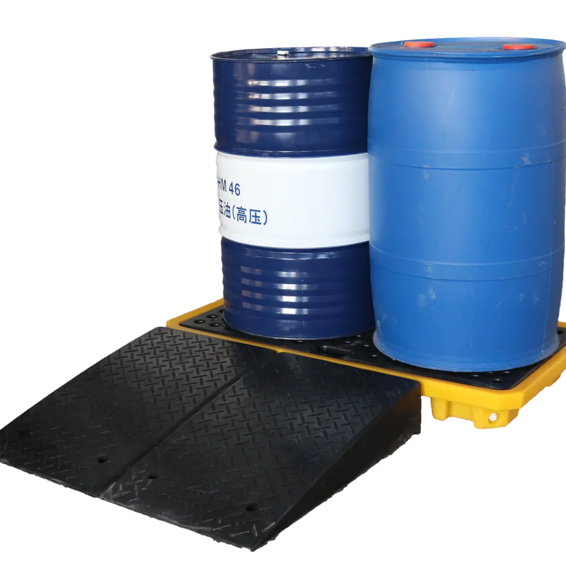 Spilldoc® Low Profile 2 Drum Spill Pallet with Drain Plug SD002L