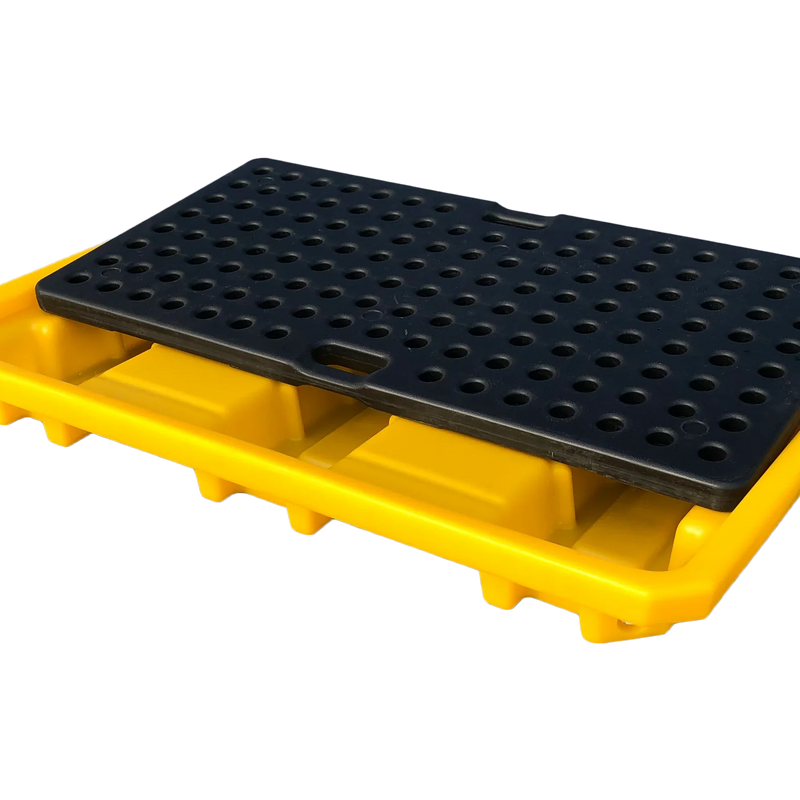Spilldoc® Low Profile 2 Drum Spill Pallet with Drain Plug SD002L