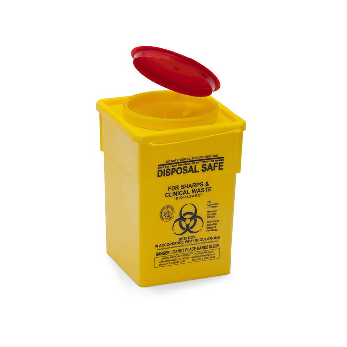 Sharps Disposal Bin 2 Litre