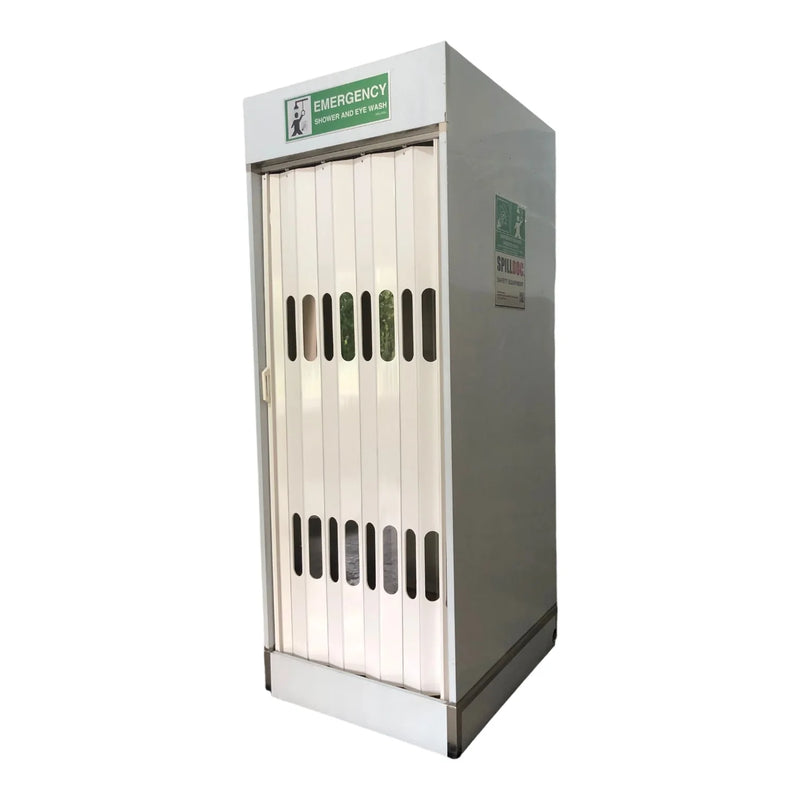 Spilldoc Enclosed Booth Safety Shower & Eyewash Station SDEBR2SE304