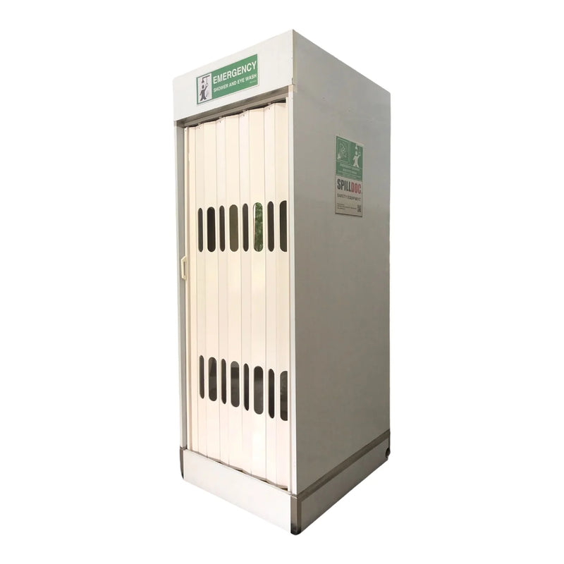 Spilldoc Enclosed Booth Safety Shower & Eyewash Station SDEBR2SE304
