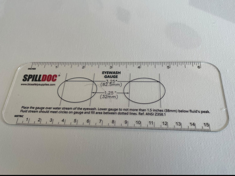 Spilldoc Emergency Eyewash Test Gauge