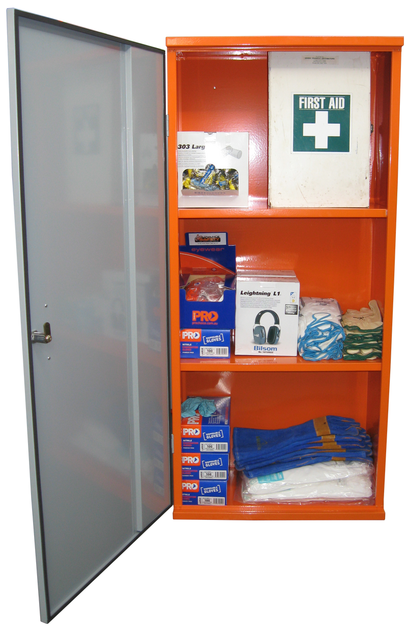 PPE Storage Cabinet - Single Door - 3 Shelves