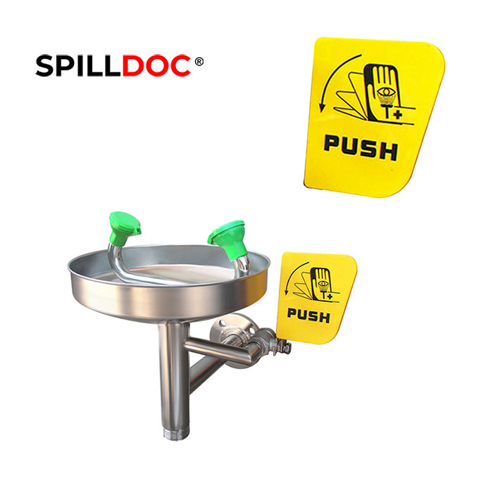 Spilldoc Wall Mounted Emergency Eye wash Station SD-508A / 316SS