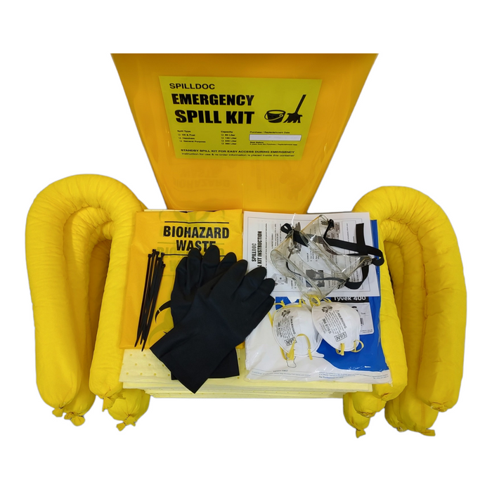 Spilldoc 120 Litre Chemical Spill Kit